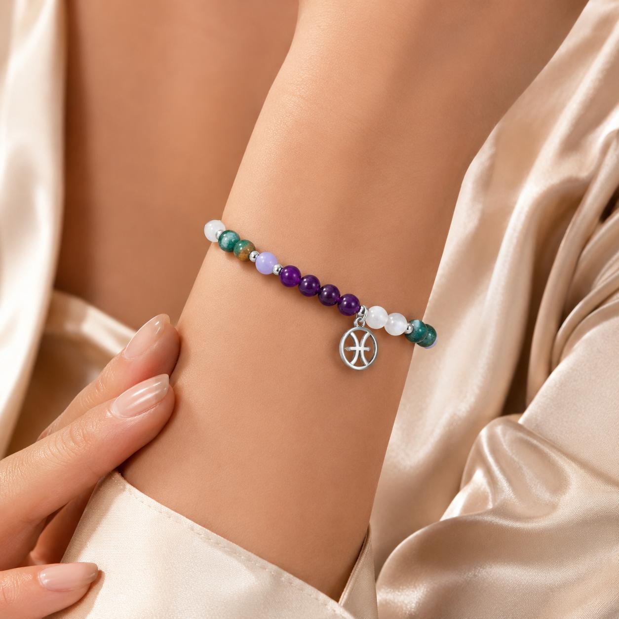 Brățară Talisman Pești – Bijuterie Astrologică ♓