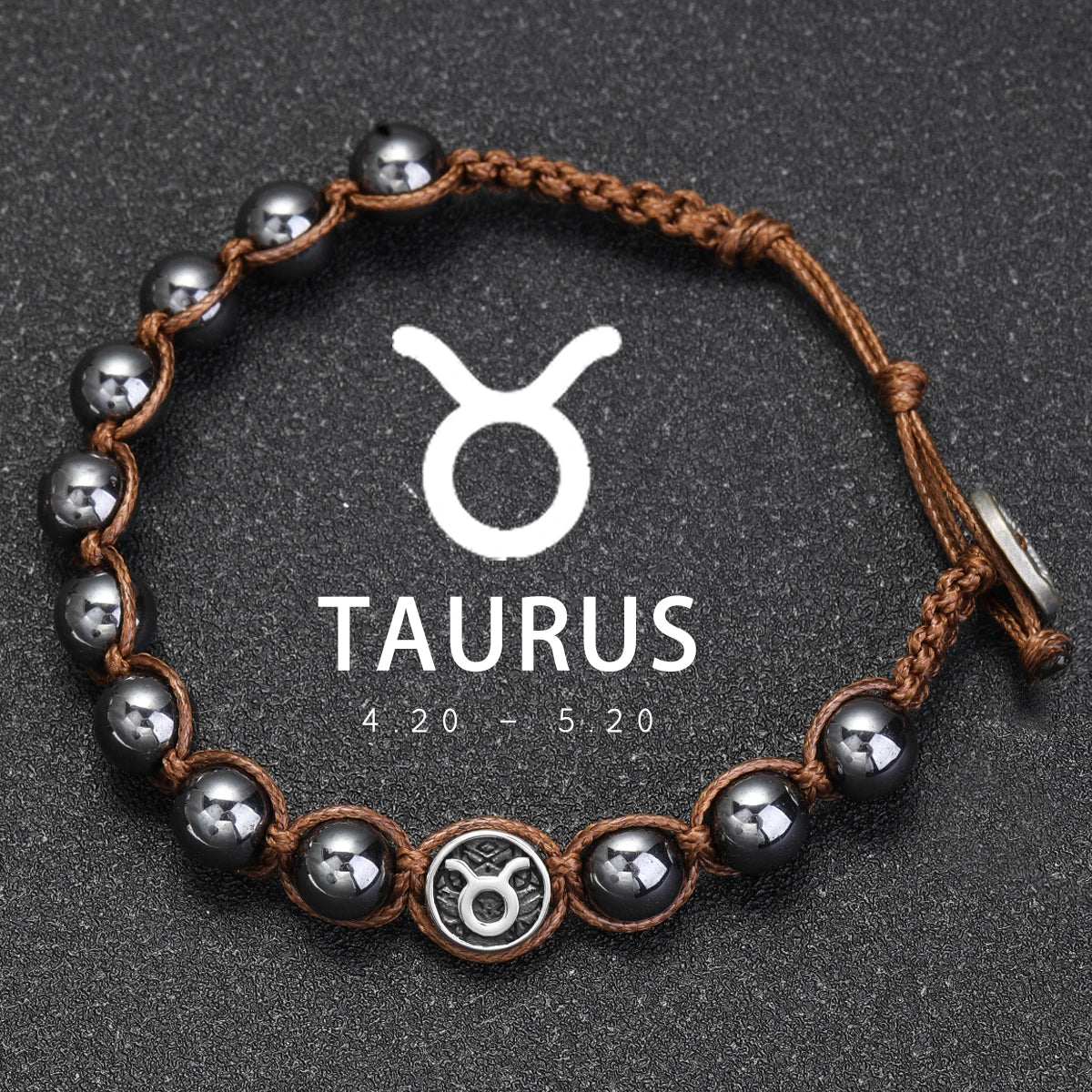 Brățară Talisman Zodiac pentru Bărbați – Piatră Vulcanică Naturală & Noroc 8mm