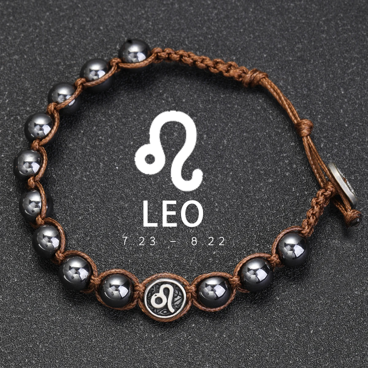 Brățară Talisman Zodiac pentru Bărbați – Piatră Vulcanică Naturală & Noroc 8mm
