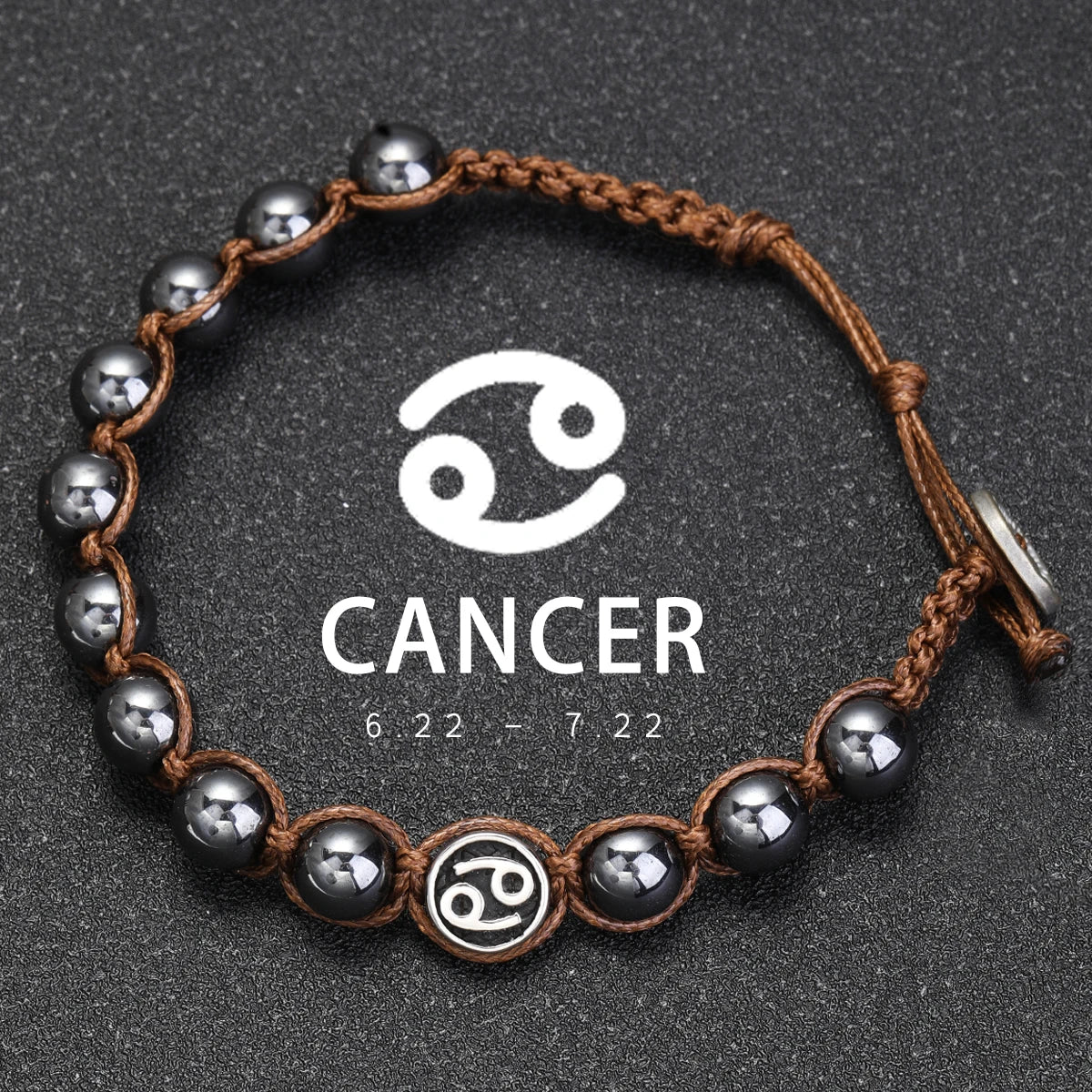 Brățară Talisman Zodiac pentru Bărbați – Piatră Vulcanică Naturală & Noroc 8mm