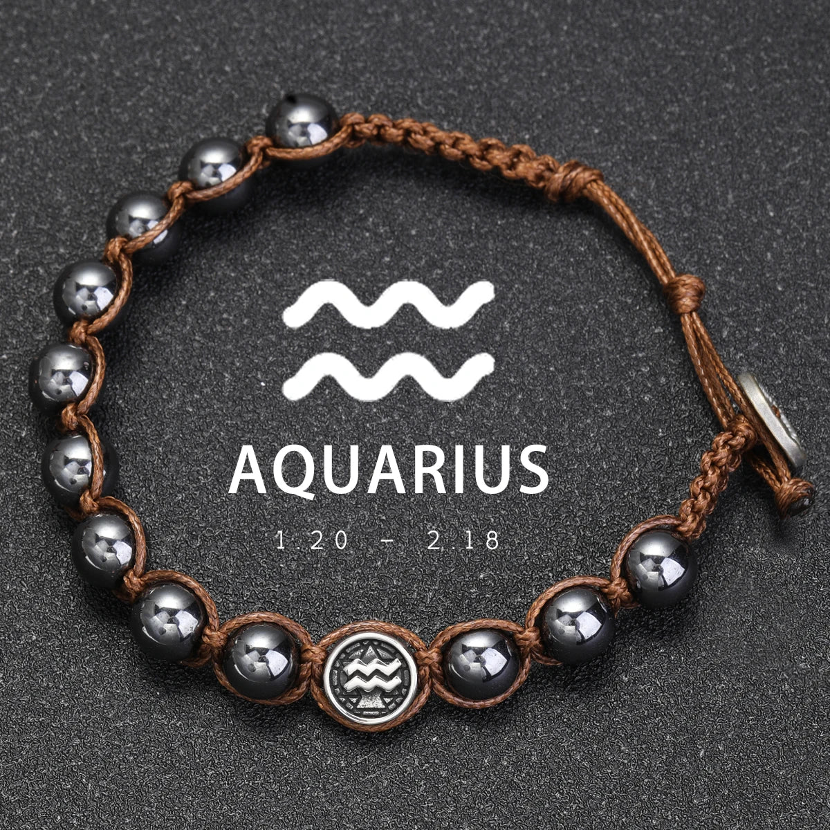 Brățară Talisman Zodiac pentru Bărbați – Piatră Vulcanică Naturală & Noroc 8mm