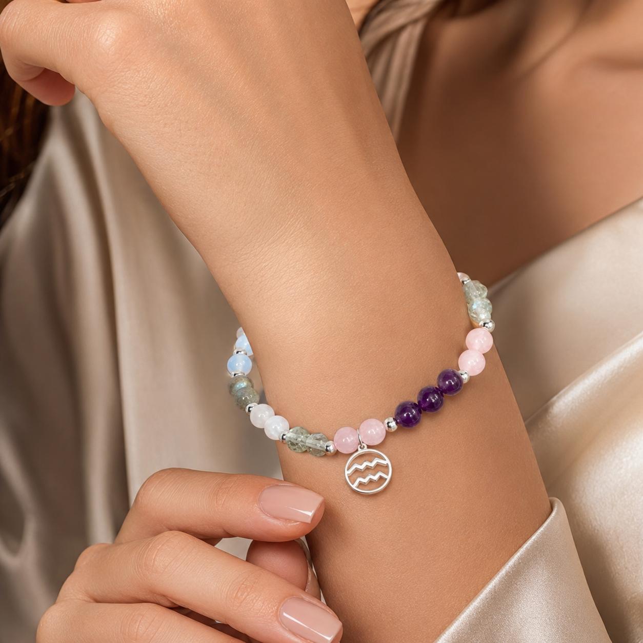 Brățară Talisman Vărsător – Bijuterie Astrologică ♒